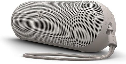 Beats Pill x Kim Kardashian - Wireless Bluetooth Speaker and Portable Charger via USB-C - Up to 24 Hours Battery Life, IP67 Water Resistant, Apple & Android Compatible, Built-in Mic – Light Gray in Kuwait