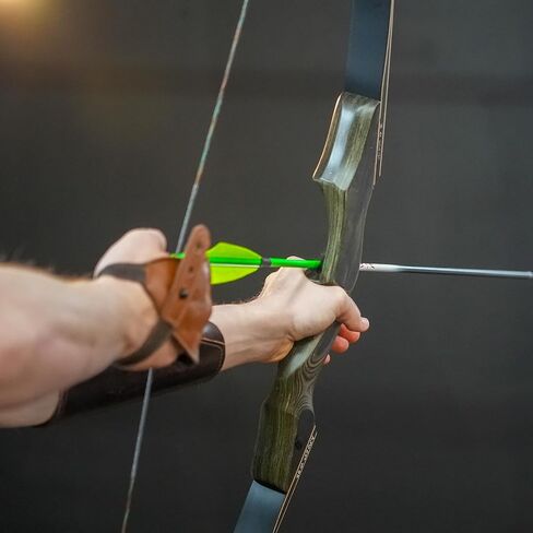 The Inspected Black Hunter Recurve Bow by Shatterproof Archery in Saudi Arabia
