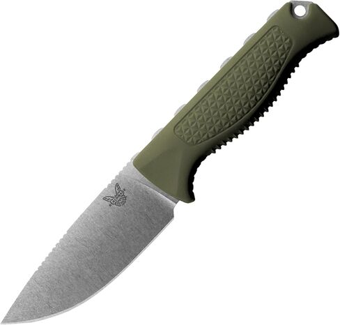 Benchmade Steep Country Hunting Knife, S30V Steel Blade (15006-01) | Dark Olive Santoprene handle, Drop-Point blade in Kuwait