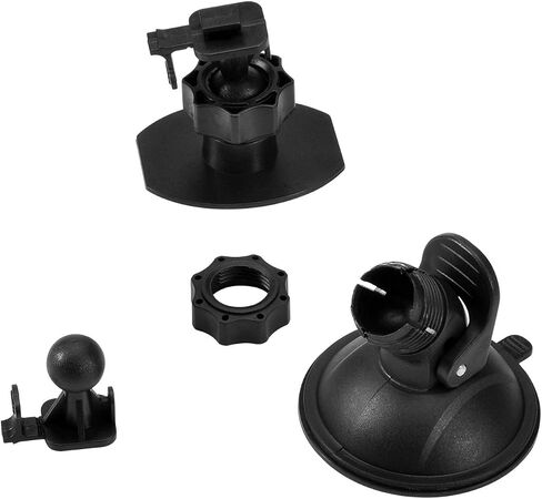 Dash Cam Suction Cup Mount and Glue Adhesive Mount Compatible with Dash Camera/DVR Video, Come with 10+ Different Joints Suitable for Crosstour, YI 2.7", Rexing V1P, UGSHD, APEMAN and Other Dash Cam | Compatible with Dash Camera/DVR Video Come with 10+ Di in Saudi Arabia