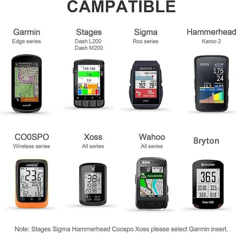 Bike Computer Mount for Garmin Edge Wahoo Elemnt Bryton Out Front Adjustable Bicycle Stem Mount (Black with stem Cap) in Saudi Arabia