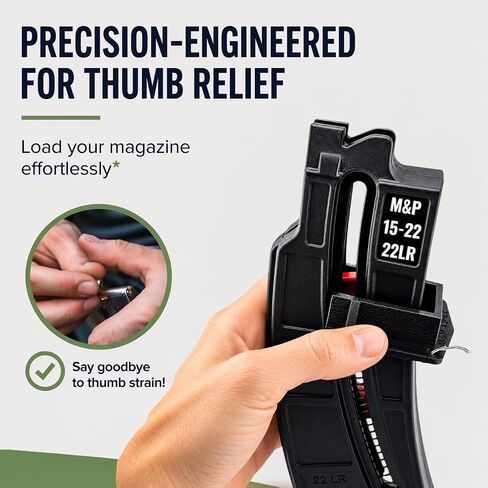 Smith & Wesson M&P 15-22 .22LR Magazine Speed Loader | 2-Pack | Quick Load Assist Tool | Thumb Saver Magazine Loader | Fast Reload Accessory for M&P 15-22 Magazines | Easy Grip Design in Saudi Arabia