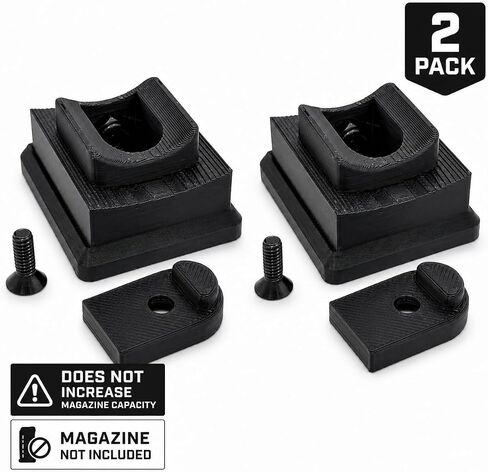 Base Plate Grip for Ruger 10/22 Standard Rotary 10 Rd Mag - Bottom Floor Plate Competition Rimfire Gear Upgrades, Steel Challenge Speed Reload Accessories (2 Pack) in Saudi Arabia