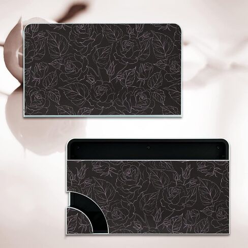 BelugaDesign Rose Switch Skin | Pastel Sticker Wrap Vinyl Decal | Flower Valentine Cute Compatible with Nintendo Switch (Switch OLED, Black) in Kuwait