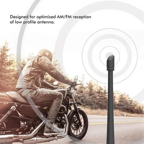 RYDONAIR 7“ Rubber Short Antenna Compatible with Harley Davidson 1989-2026 in Saudi Arabia