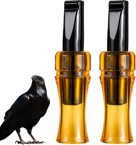 2PCS Crow Caller to Attract Crows, Professional Crow Caller Whistle for Hunting and Birdwatching, Realistic Crow Call Sound with Durable ABS Construction, Ideal for Outdoor Wildlife Observation in Saudi Arabia