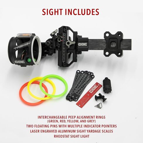 CBE | Trek Pro Vertical Pin Bow Sight, 2 Pin, 010, RH in Saudi Arabia