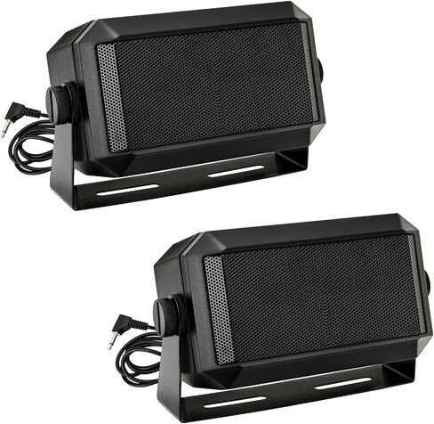 Rectangular External Communications Speaker/CB Radio Speaker for Ham Radio, External Scanners for All 3.5mm Audio Plug CB Radios and Mobile Radios (2 Pack) in Saudi Arabia