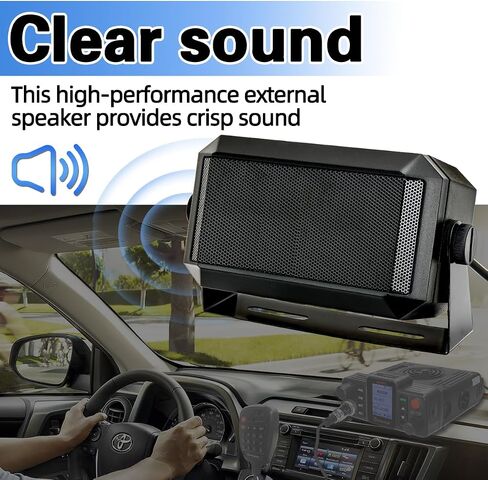 Rectangular External Communications Speaker/CB Radio Speaker for Ham Radio, External Scanners for All 3.5mm Audio Plug CB Radios and Mobile Radios (2 Pack) in Saudi Arabia