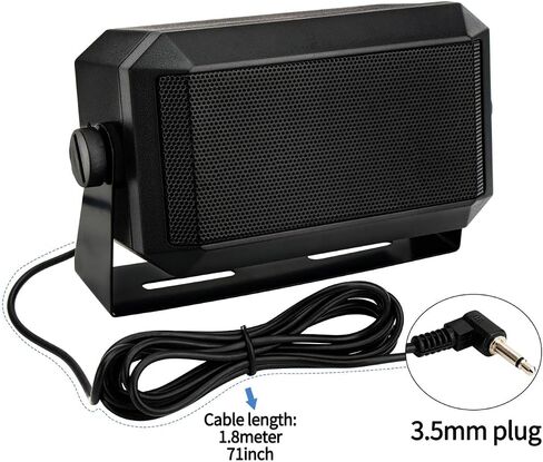 Rectangular External Communications Speaker/CB Radio Speaker for Ham Radio, External Scanners for All 3.5mm Audio Plug CB Radios and Mobile Radios (2 Pack) in Saudi Arabia