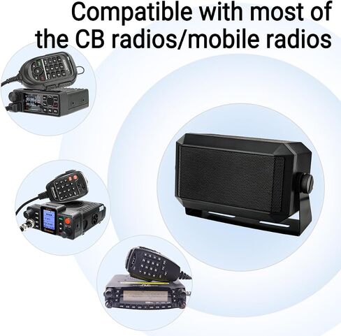 Rectangular External Communications Speaker/CB Radio Speaker for Ham Radio, External Scanners for All 3.5mm Audio Plug CB Radios and Mobile Radios (2 Pack) in Saudi Arabia