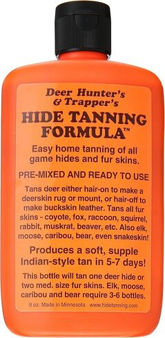 NW Trappers Deer Hunter's and Trapper's Hide and Fur Tanning Formula, 8 oz in Saudi Arabia