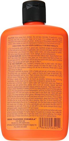 NW Trappers Deer Hunter's and Trapper's Hide and Fur Tanning Formula, 8 oz in Saudi Arabia