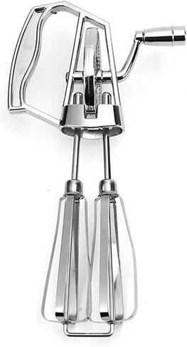 Stainless Steel Hand Crank Mixer, Manual Egg Beater, small | For Easy Mixing Of Ingredients And Food Preparation, for Baking and Cooking, Adjustable Speeds Kitchen Mixer in Saudi Arabia