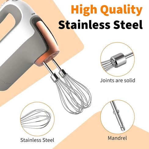 Hand Mixer Beater Blades Compatible with Oster,1Pair | Stainless Steel Whisk Replacement Parts for Oster FPSTHMSNCW 270-Watt Models in Saudi Arabia