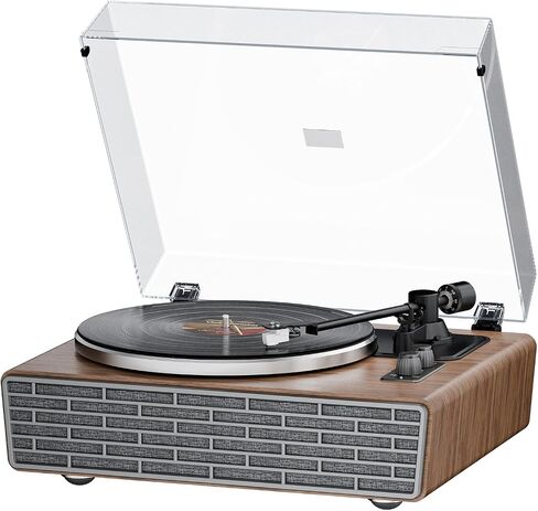 Vinyl Record Player with Speakers,Bluetooth,AT-3600L,33/45RPM,PC Recording | Turntables for Vinyl Records,Built in 4 Stereo Speakers Phono Preamp,High Fidelity Magnetic Cartridge,2Speed,USB PC Recording in Saudi Arabia