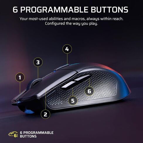 Corsair Harpoon v2 Wireless Gaming Mouse – Black | 26K DPI, Asymmetrical Shape, 6 Programmable Buttons, Up to 140hr Battery in Saudi Arabia