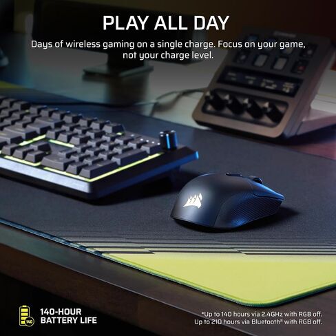 Corsair Harpoon v2 Wireless Gaming Mouse – Black | 26K DPI, Asymmetrical Shape, 6 Programmable Buttons, Up to 140hr Battery in Saudi Arabia