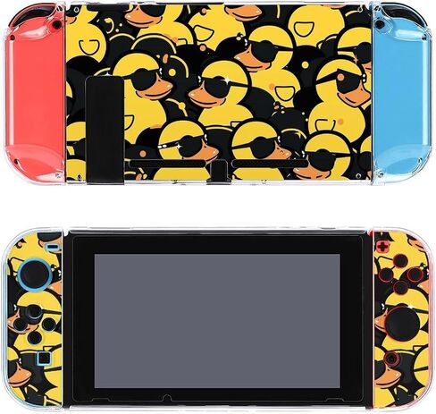 Rubber Duck Sunglasses Switch Screen Protector Cover Full Accessories Switch Game Case Protection Skin for Switch Console And Joy-Cons in Saudi Arabia