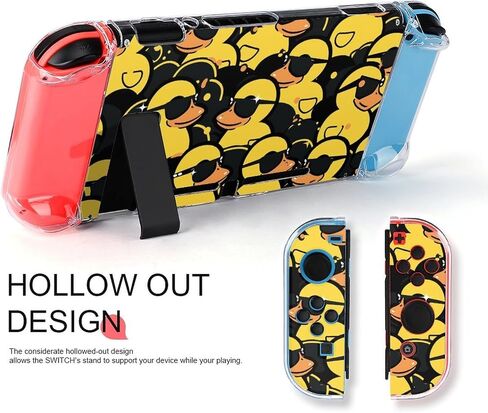 Rubber Duck Sunglasses Switch Screen Protector Cover Full Accessories Switch Game Case Protection Skin for Switch Console And Joy-Cons in Saudi Arabia