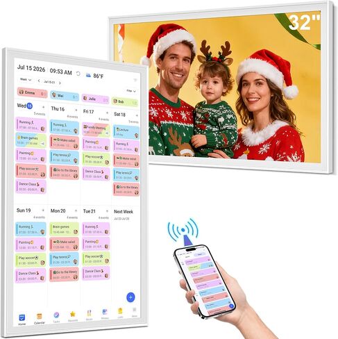 21.5" Smart Wall Calendar 2026 Planner & Chore Chart, Touchscreen in Saudi Arabia