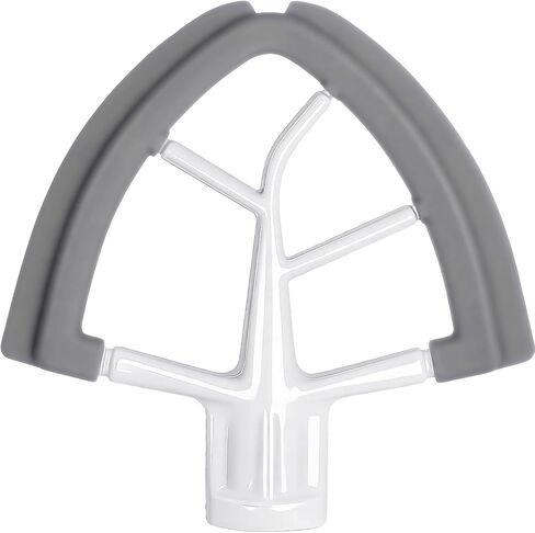 Stainless Steel Flex Edge Beater Replacement for 4.5-5 QT KitchenAid Tilt-Head Stand Mixer, Dual Silicone Scrapers Flat Paddle Attachment, Dishwasher Safe & Chip-Resistant in Saudi Arabia