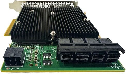 SAS HBA Card Compatible with LSI 9300-16i IT Mode 16-Port with SAS Cables | Dual SAS3008, PCIe 3.0 x8, 4x 8643 to SAS Cables, PCIe SAS Expansion Card, HBA Controller for ZFS TrueNAS unRAID NAS in Saudi Arabia