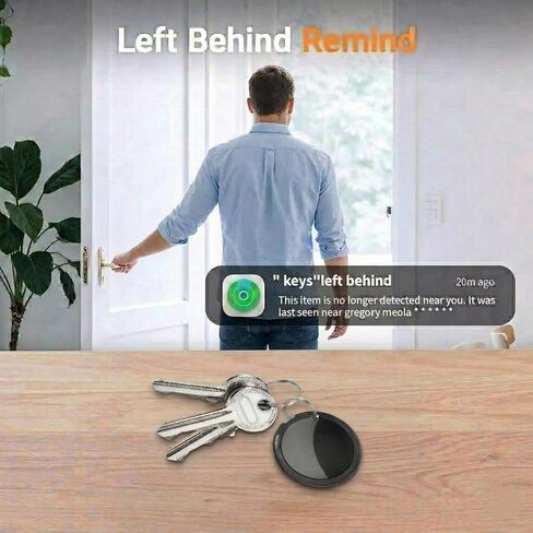 Air Bluetooth Tracker Tags-2 Pack Apple MFi Certified for Find My(iOS Only) | Item Finders Waterproof Remote Global Tracking Tag Last 1.5 Year Battery Key Locator for Track Kid Pet Luggage Wallet Dog Bag in Saudi Arabia