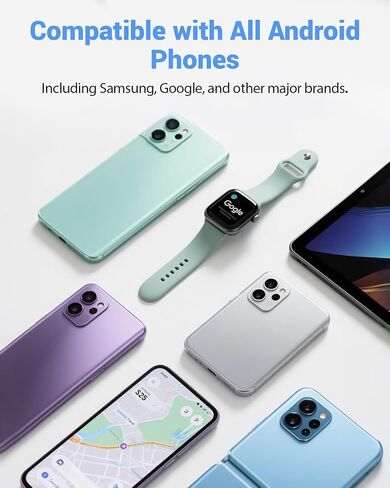 GPS Tracker for Kids & Elderly for Android, Hidden Tracking Device with Silicone Case, Works with Google Find Hub, No Monthly Fee, Child Locator for Backpack, Clothing & School Bag in Saudi Arabia
