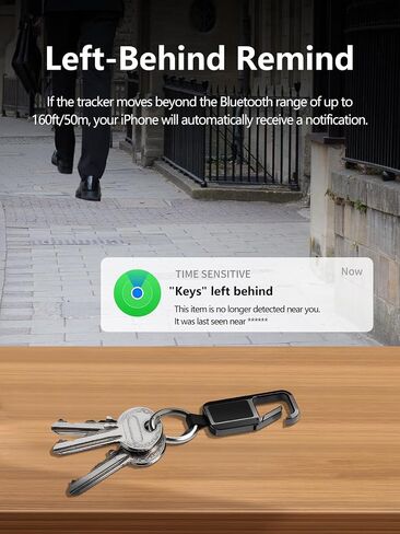 Keychain Tracker Works with Apple Find My (iOS Only) | Key Chain Tracker Tag Heavy Duty Car Keychain for Men, llaveros para hombres Carabiner Key Chain Anti-Lost Key Finder in Saudi Arabia