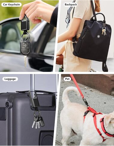 Keychain Tracker Works with Apple Find My (iOS Only) | Key Chain Tracker Tag Heavy Duty Car Keychain for Men, llaveros para hombres Carabiner Key Chain Anti-Lost Key Finder in Saudi Arabia