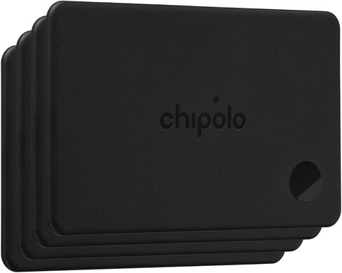 Chipolo Card – Rechargeable Wallet Tracker Card, Bluetooth Tracker (4 Pack) | Item Locator, Passport Finder Compatible with Apple Find My or Find Hub with Call Your Phone & Out of Range Alerts in Saudi Arabia