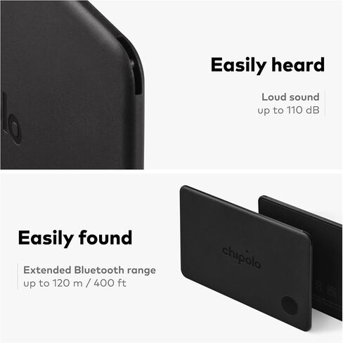Chipolo Card – Rechargeable Wallet Tracker Card, Bluetooth Tracker (4 Pack) | Item Locator, Passport Finder Compatible with Apple Find My or Find Hub with Call Your Phone & Out of Range Alerts in Saudi Arabia