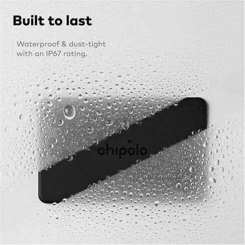 Chipolo Card – Rechargeable Wallet Tracker Card, Bluetooth Tracker (4 Pack) | Item Locator, Passport Finder Compatible with Apple Find My or Find Hub with Call Your Phone & Out of Range Alerts in Saudi Arabia