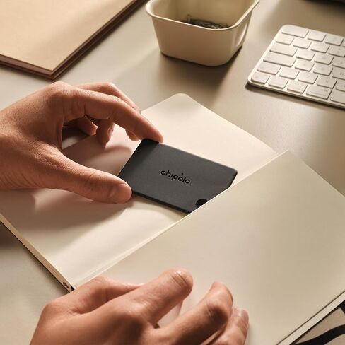 Chipolo Card – Rechargeable Wallet Tracker Card, Bluetooth Tracker (4 Pack) | Item Locator, Passport Finder Compatible with Apple Find My or Find Hub with Call Your Phone & Out of Range Alerts in Saudi Arabia