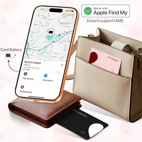 Spotminders 3-Pack Travel Bundle - Works with Apple Find My Tracking Card for Wallet 0.07in Slim Item Finder in Saudi Arabia