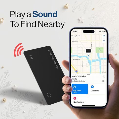 Spotminders 3-Pack Travel Bundle - Works with Apple Find My Tracking Card for Wallet 0.07in Slim Item Finder in Saudi Arabia