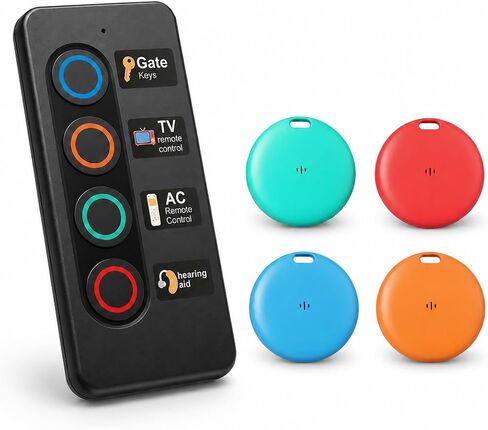 Key Finder TV Remote Control Finder, No Smartphone Needed Easy to Use Suitable for The Elderly 80dB RF Locator Device,Key Finders Make Noise Keychain Tracker/Wallet Finder in Kuwait