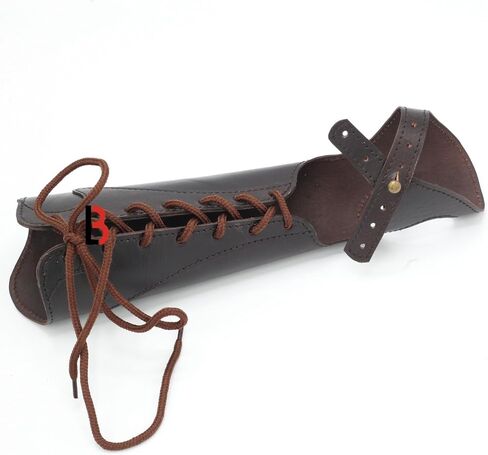 Cowhide Leather Archery Bracer for a Left Glove, for an Archer who Holds the Bow in the Left Hand, Arm Guard Bracer in Saudi Arabia
