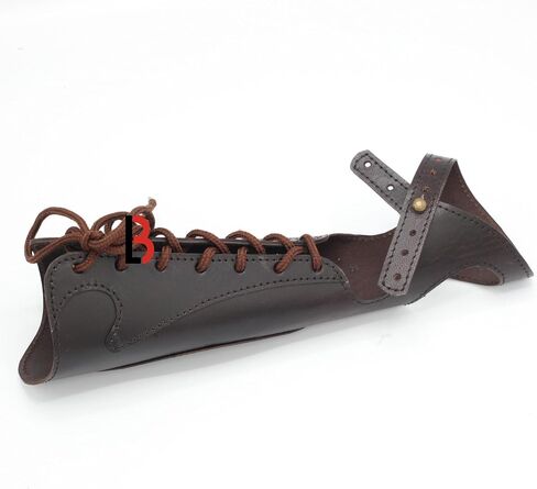 Cowhide Leather Archery Bracer for a Left Glove, for an Archer who Holds the Bow in the Left Hand, Arm Guard Bracer in Saudi Arabia