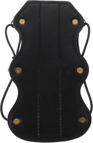 Adjustable PU Leather Archery Arm Guard for Traditional Recurve Bows Forearm Protector for Outdoor Sports Lightweight Viking Wrist Guards for Safe Shooting Practice in Saudi Arabia