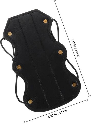 Adjustable PU Leather Archery Arm Guard for Traditional Recurve Bows Forearm Protector for Outdoor Sports Lightweight Viking Wrist Guards for Safe Shooting Practice in Saudi Arabia