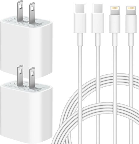 iPhone Charger Fast Charging USB C Charger Block Type C Chargers Cord Fast Charger Block C Chargers for iPhone 14/14Pro Max/13/13Pro/12 Pro/iPad in Saudi Arabia