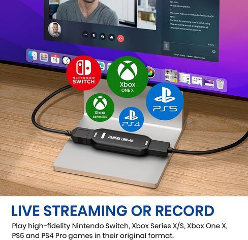 Cam Link 4K USB Capture Card – HDMI to USB 3.0, Plug-and-Play for Microscopes, DSLR, Electronics Repair & Precision Work, Live Streaming & OBS/Zoom, Windows/Mac in Kuwait