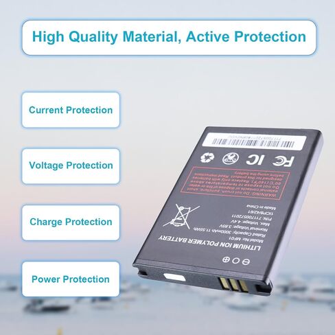 MF01 Lithium ion Polymer Battery - Replacement Model MF01 Battery | MF01 for AT&T Turbo Hotspot 2 (CT2MH507) High Capacity Lithium ion Polymer 3000mAh in Kuwait