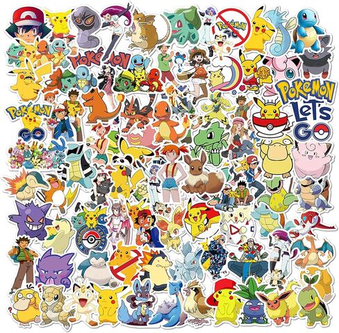 100Pcs Monster Poke Stickers Cool Cartoon Animal Stickers Manga Vinyl Decals Sticker for Laptop, Guitar, Water Bottle, Birthday Gifts for Girls, Kids, Teens (Purple) in Saudi Arabia