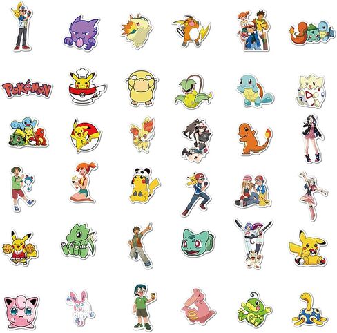 100Pcs Monster Poke Stickers Cool Cartoon Animal Stickers Manga Vinyl Decals Sticker for Laptop, Guitar, Water Bottle, Birthday Gifts for Girls, Kids, Teens (Purple) in Saudi Arabia