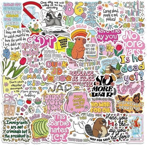 56PCS Perper Stickers, Funny Soda Drink Vinyl Waterproof Decals for Water Bottle Laptop, Cola Theme Sticker Pack for Teens Adults, Party Favors in Saudi Arabia