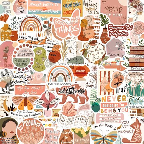 300PCS Motivational Inspirational Quote Stickers for Adults Teens Students | Positive Affirmation Stickers,Removable & Reusable,Vinyl Waterproof Decals for Water Bottle Scrapbook Laptop Vision Board in Saudi Arabia