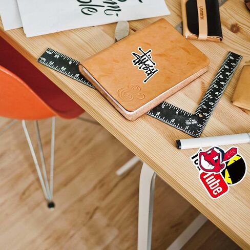 Cool Brand Skateboard Stickers Pack 100PCS Waterproof Skate Stickers for Water Bottle Laptop Luggage Motorcycle, Skateboarding Stickers Decals for Teens Boys Adults in Kuwait